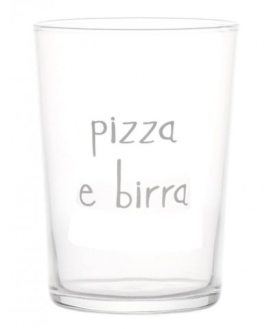 BICCHIERE PIZZA E BIRRA