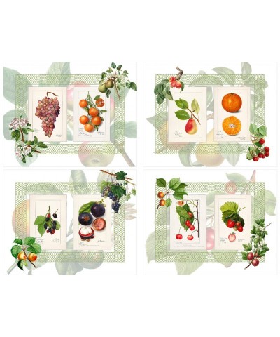 SET 4 TOVAGLIETTE SUMMER FRUIT