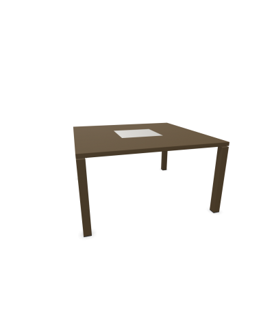 TAVOLO QUADRO CON INSERTO