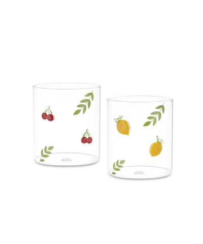 SET 2 BICCHIERI LIEVE FRUTTA