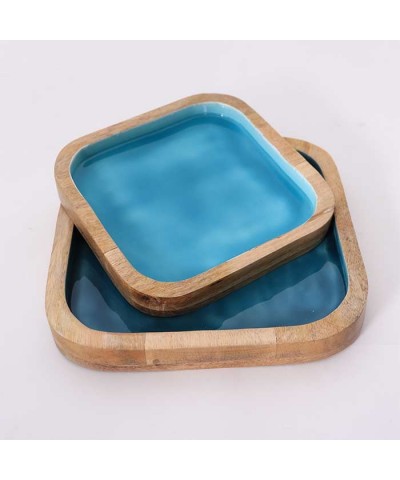 PIATTI QUADRATI BLUE SHADE