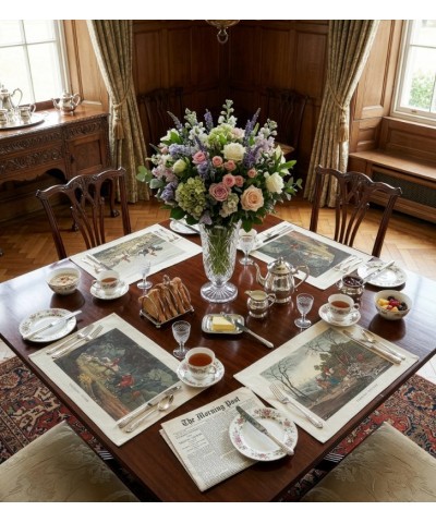 SET 4 TOVAGLIETTE ENGLAND