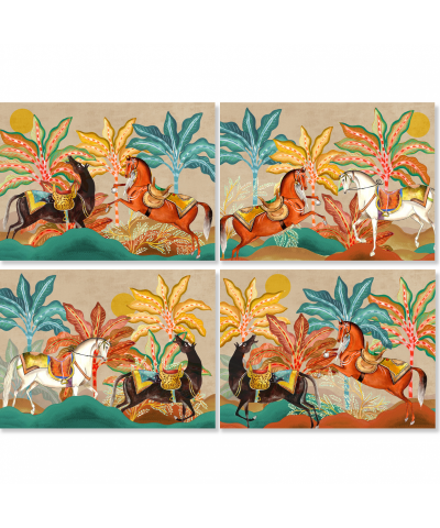 SET 4 TOVAGLIETTE EQUIS