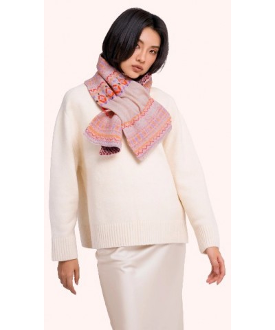 SCIARPA FAIR ISLE CREAM MIX