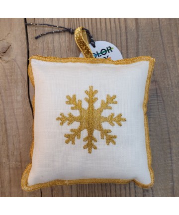 MINI PILLOW CON FIOCCO DORATO